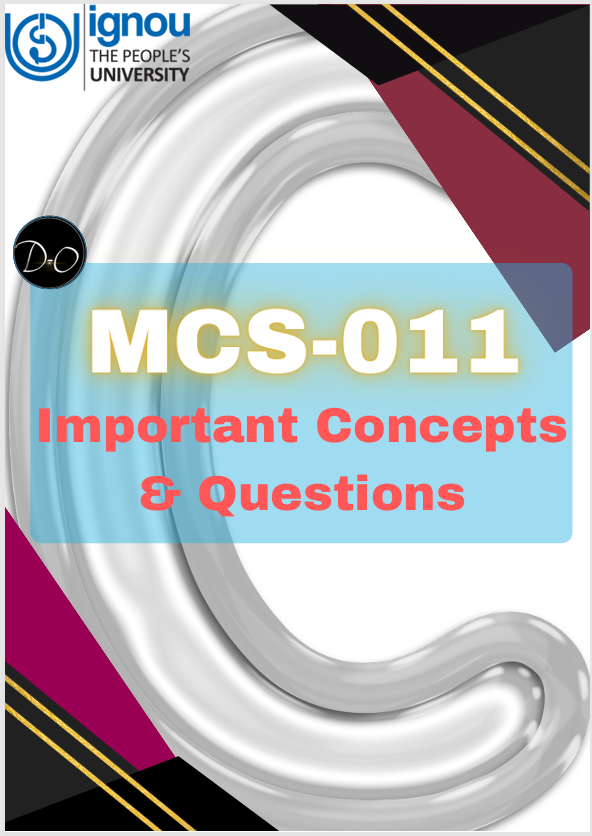 MCS-011 Important Concepts & Questions PDF