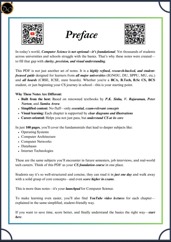 Computer Basics and Computer Fundamentals Notes